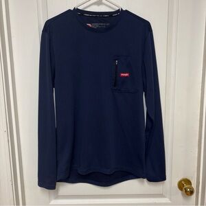 Wrangler Men's Dark Blue Long Sleeve Tee